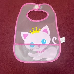 Plastic Kitty Baby Bib